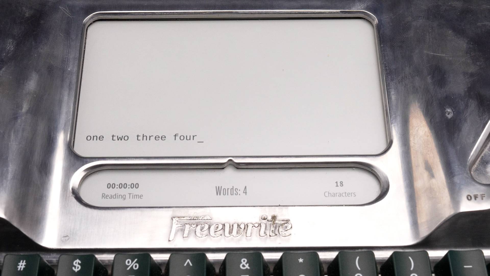 Smart Typewriter E Ink display