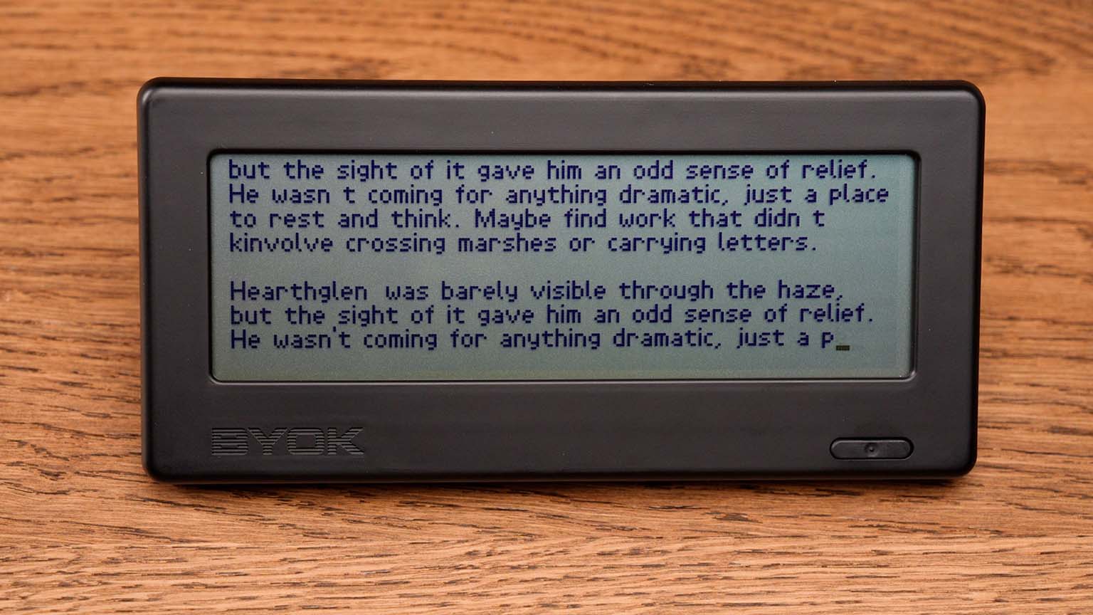 BYOK FSTN LCD display close-up