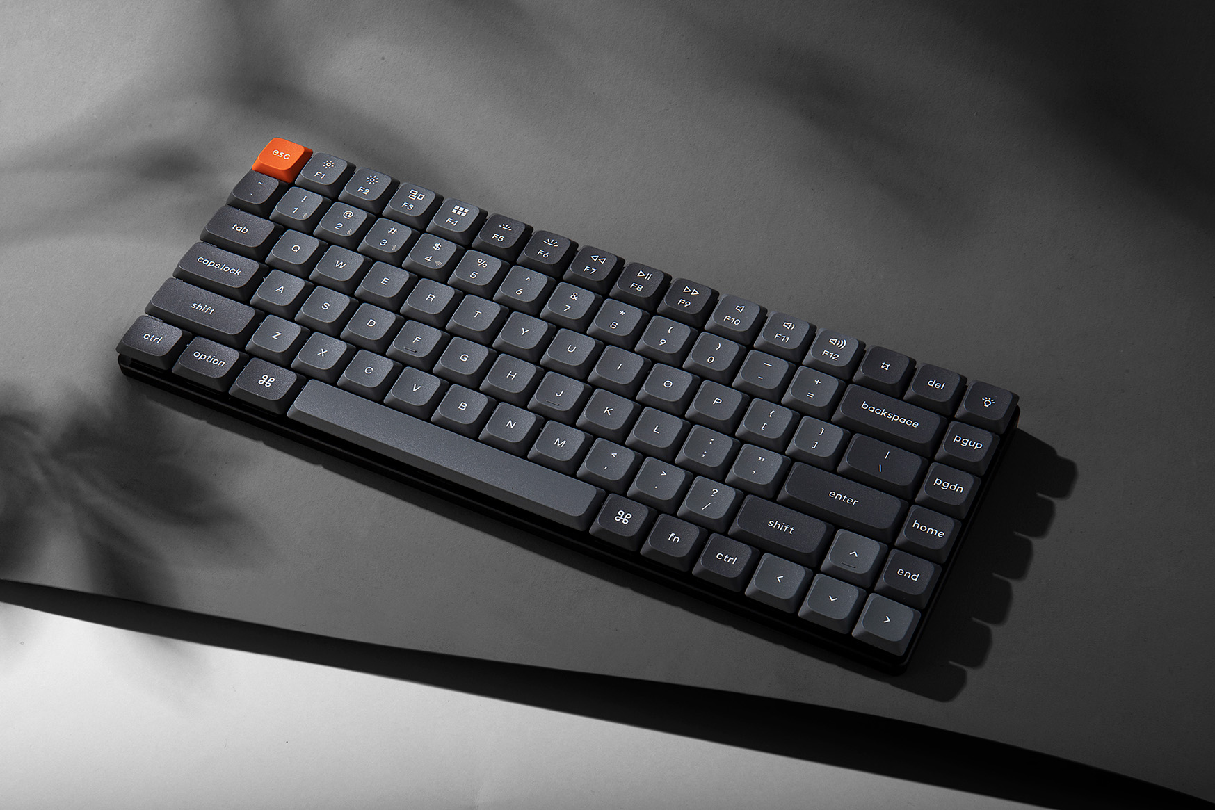 Keychron keyboard on a desk