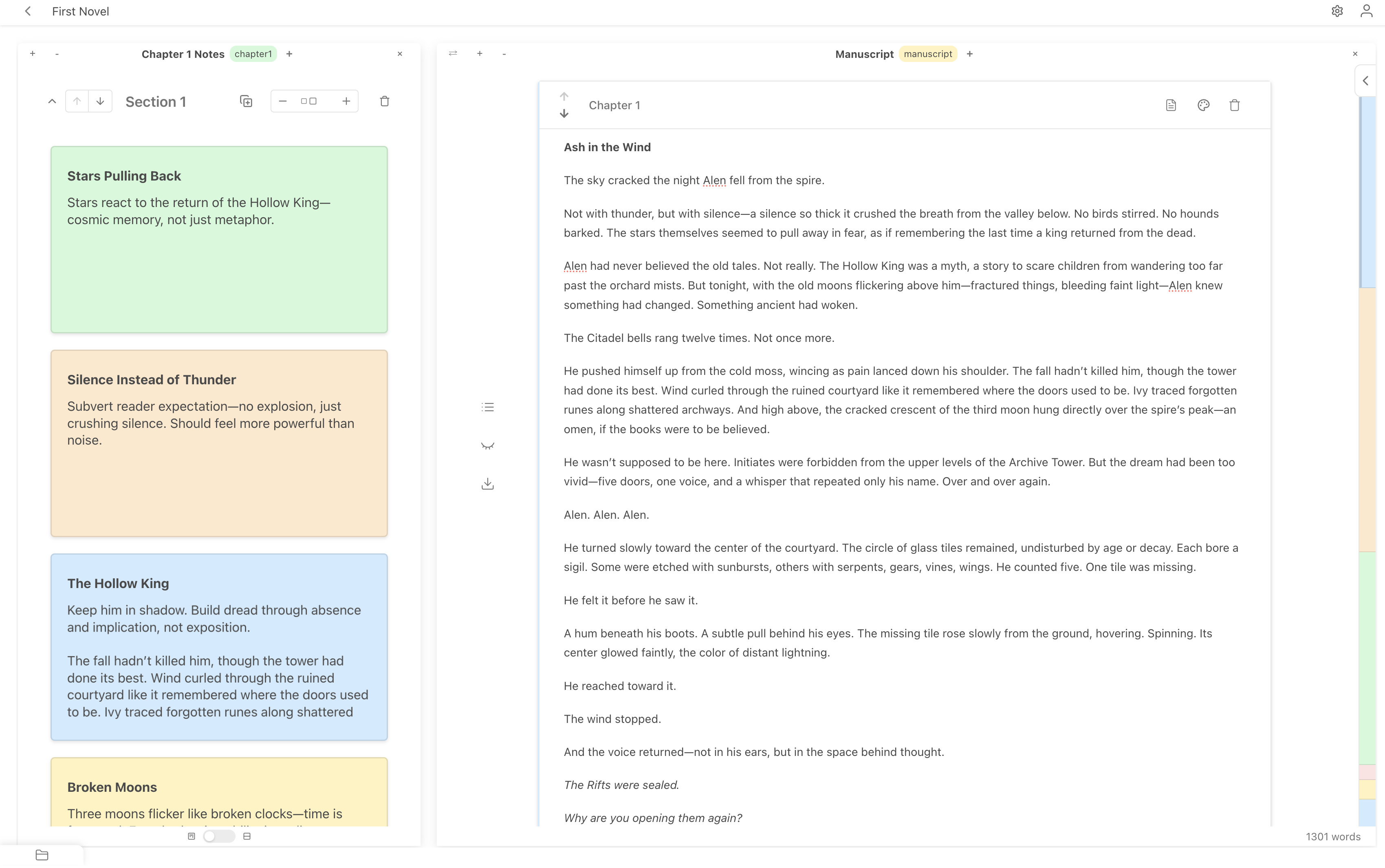 Write interface